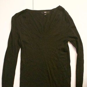 Black V-Neck Sweater